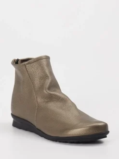 – Ankle Boots aus Metallicleder bronze-Arche