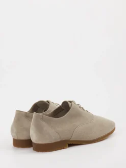 – Derby-Schnürschuh aus Veloursleder grau-Arche Hot