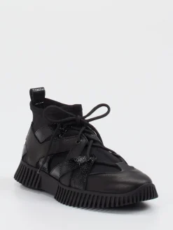 – High-Top Sneaker aus Kalb- und Lackleder-Arche Clearance