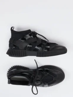 – High-Top Sneaker aus Kalb- und Lackleder-Arche Clearance