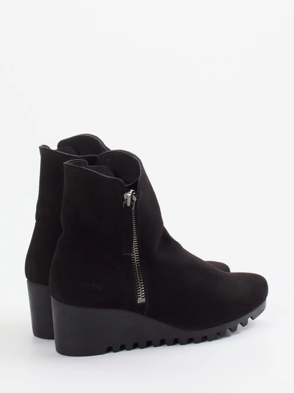 – Keilabsatz-Stiefelette aus Nubukleder-Arche New