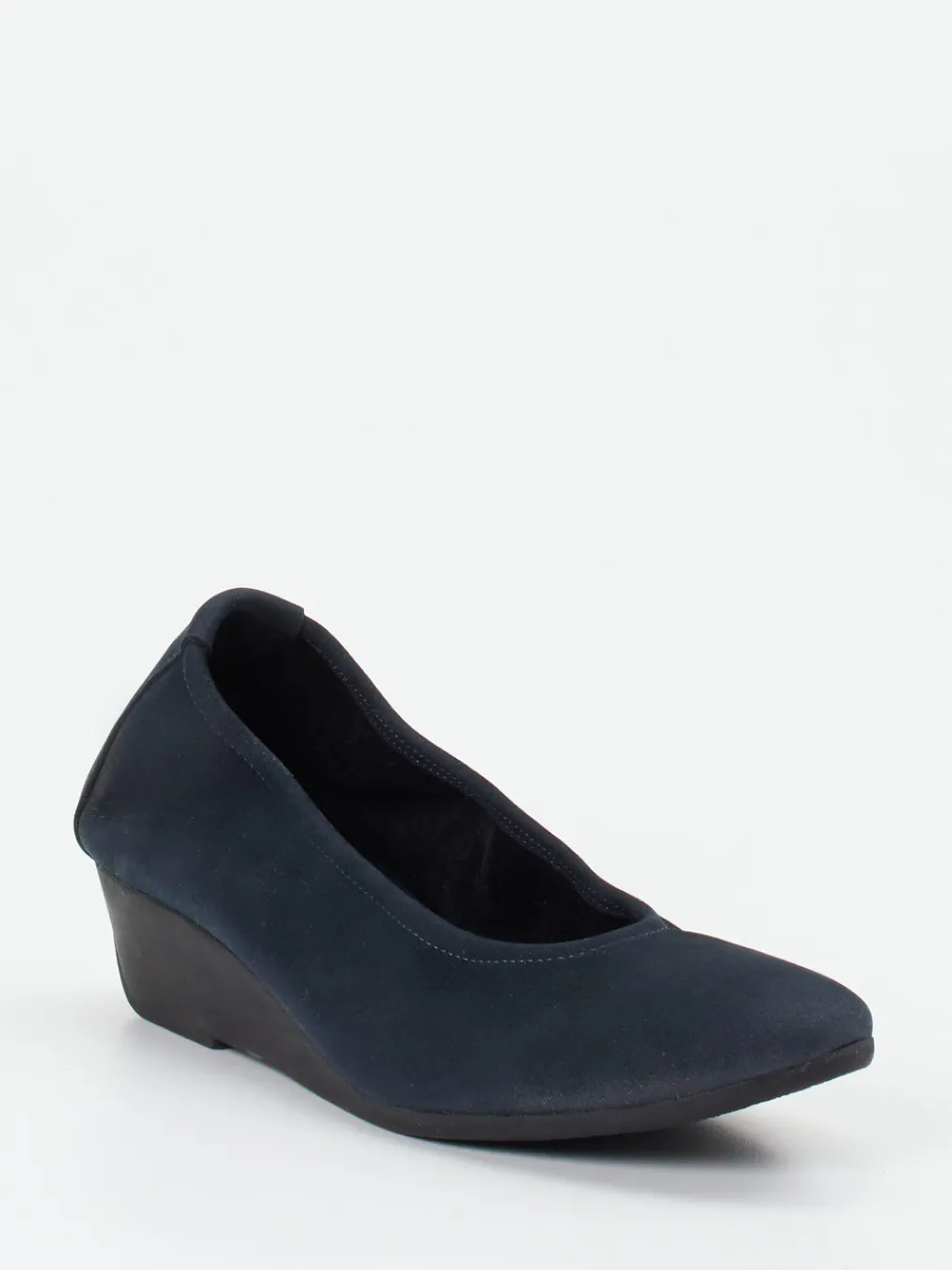 – Keilpumps aus Nubukleder Dunkel-Arche New