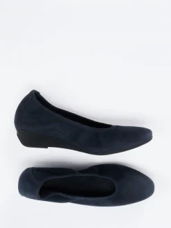 – Keilpumps aus Nubukleder Dunkel-Arche New