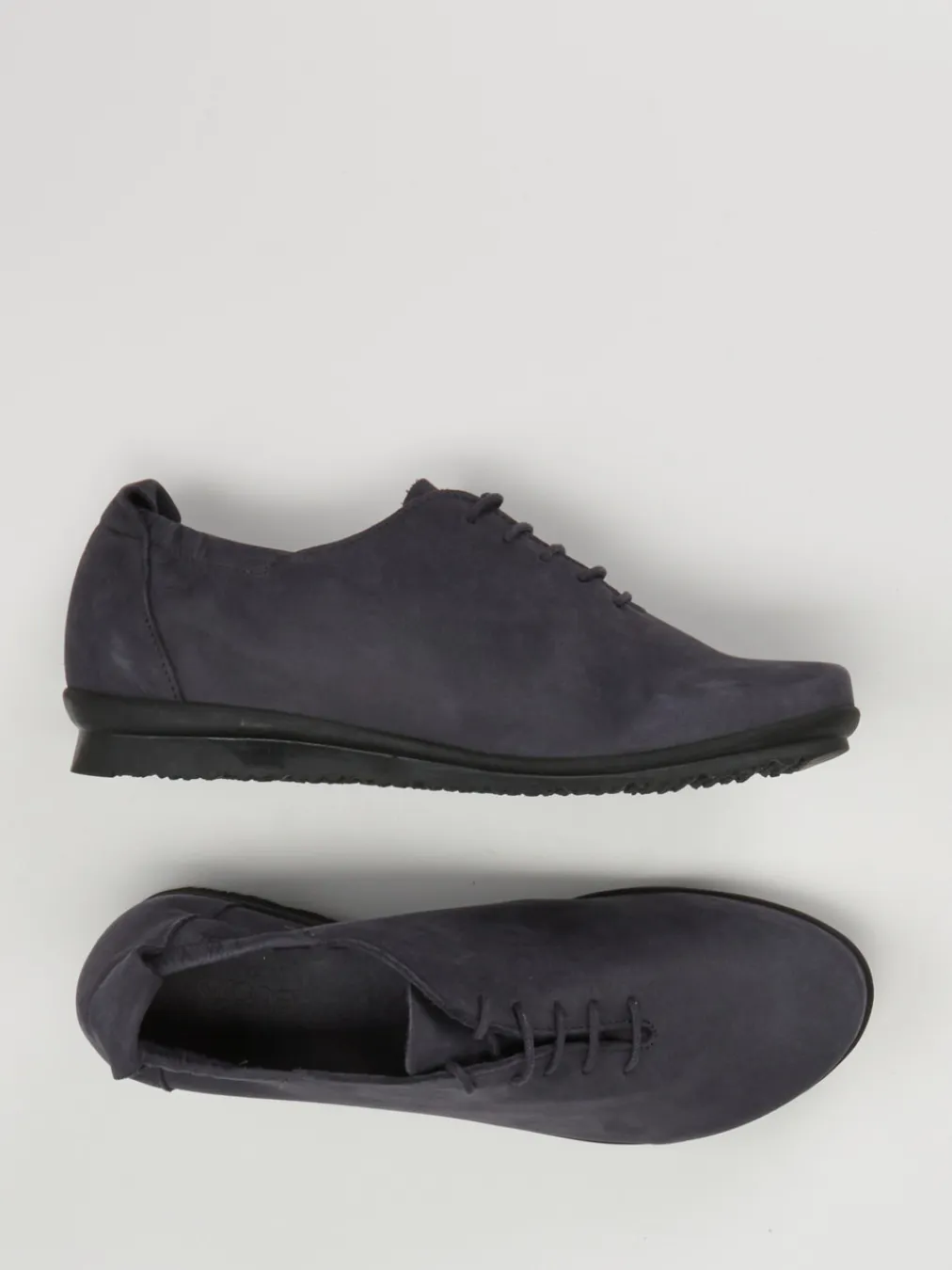 – Schnürschuhe aus Lammleder in Dunkel-Arche Discount