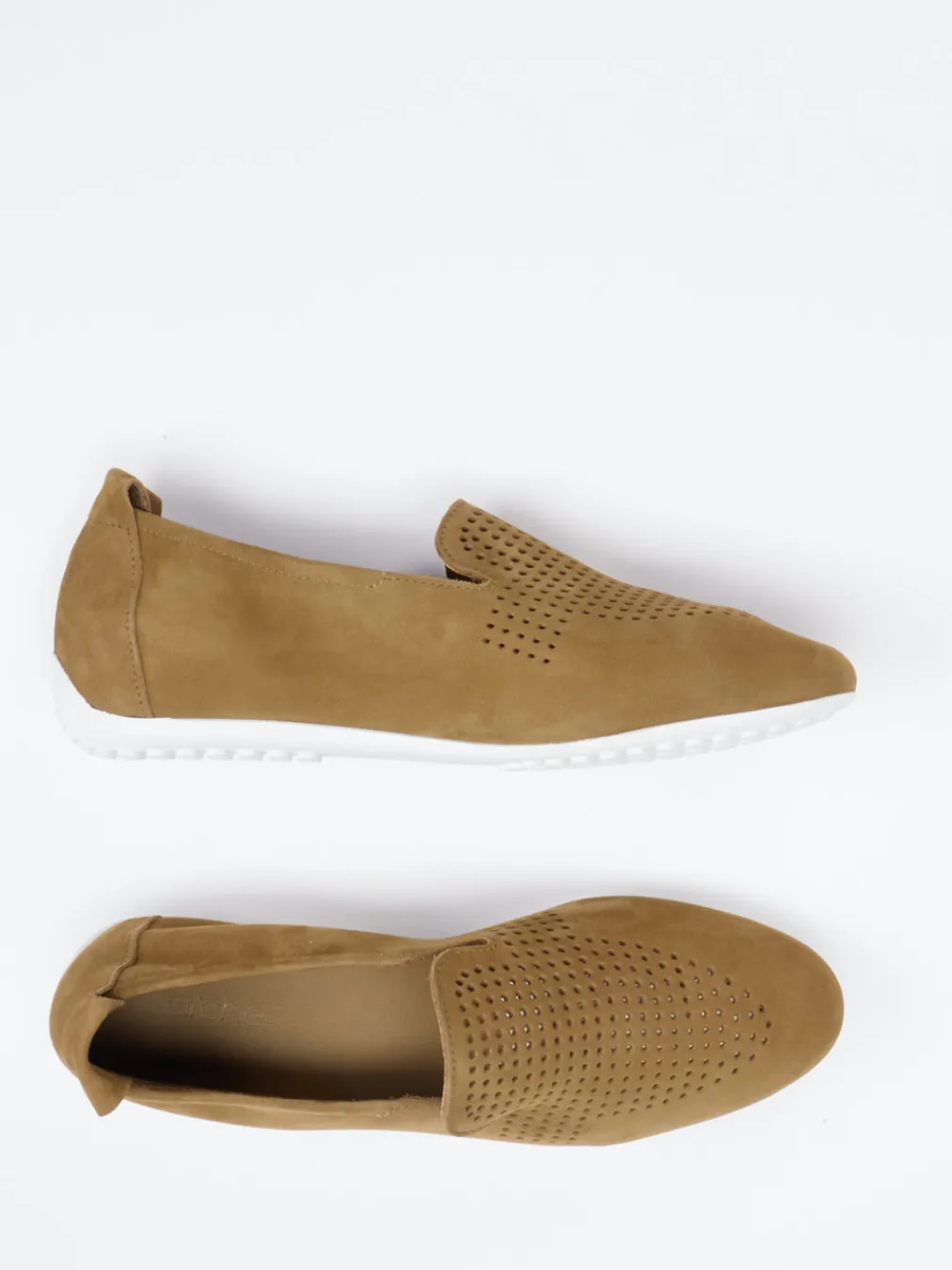 – Slipper aus Nubukleder in Cognac-Arche Best