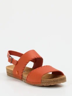 – Komfortsandale aus Kalbleder in Terrakotta-Art Clearance