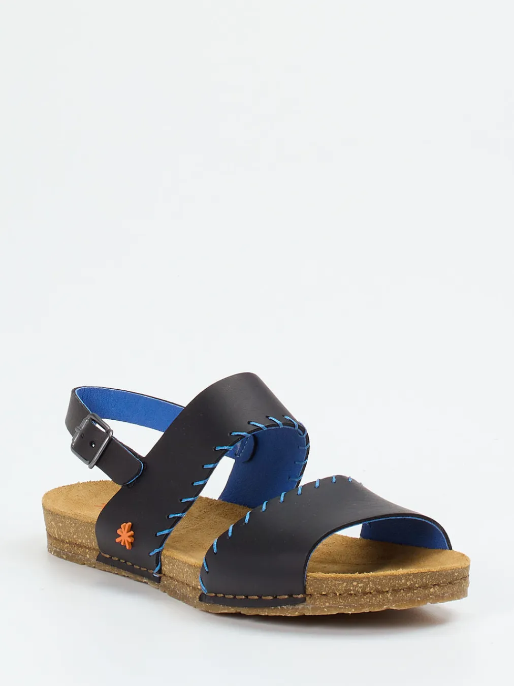 – Riemchensandale aus Kalbleder in Schwarz-Art Sale