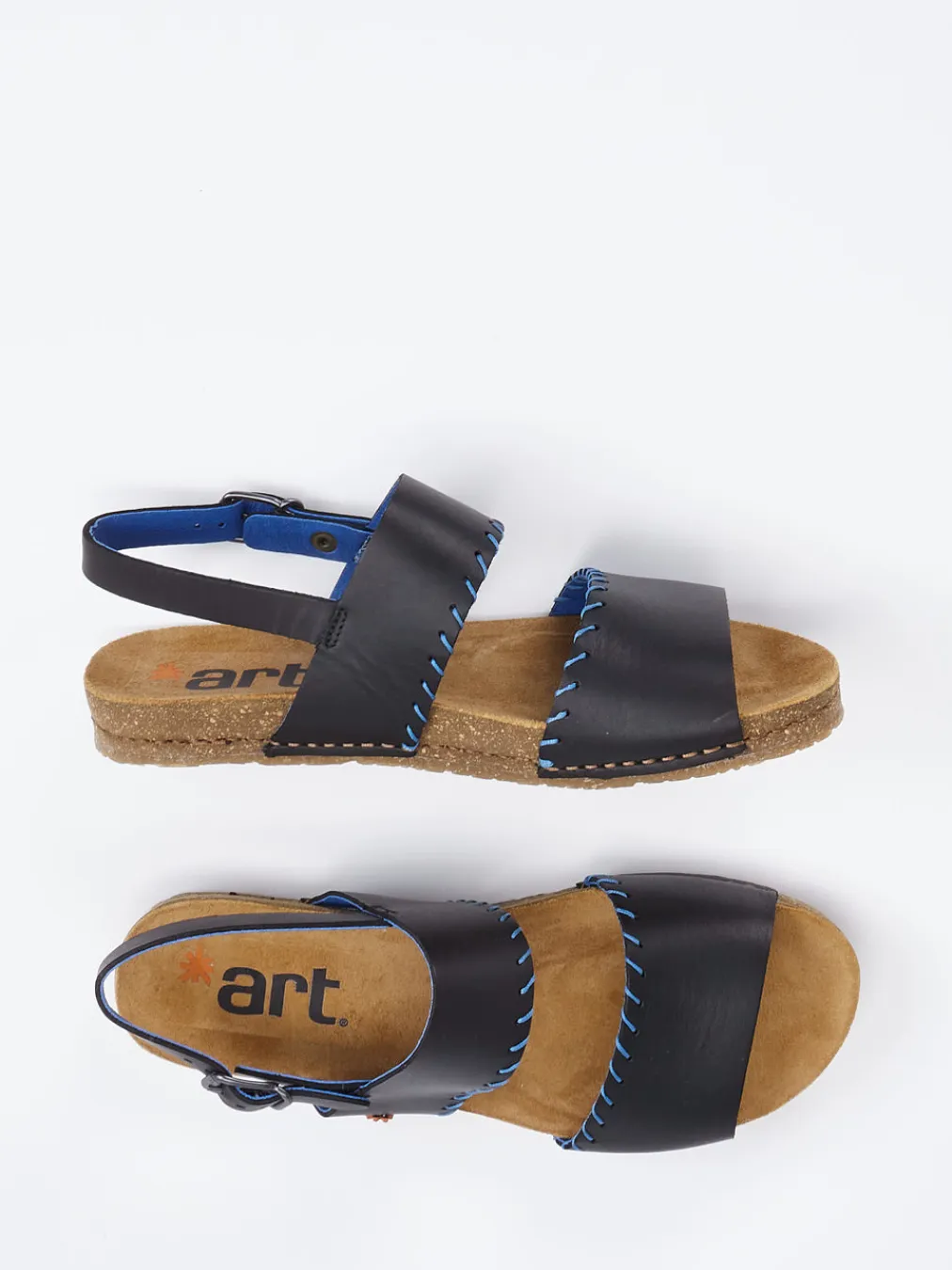 – Riemchensandale aus Kalbleder in Schwarz-Art Sale