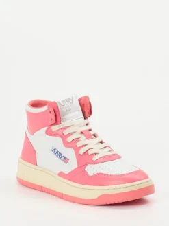 – High-Top Sneaker aus Leder in Pink--Autry Clearance