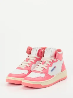 – High-Top Sneaker aus Leder in Pink--Autry Clearance