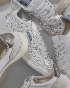 – Low-Top Sneaker aus Lackleder Offwhite-Autry Discount