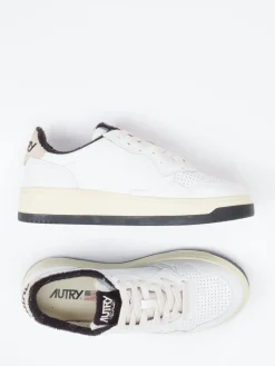 – Low-Top Sneaker aus Kalbleder Offwhite-Autry Outlet