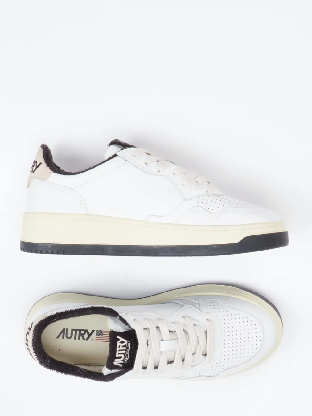 – Low-Top Sneaker aus Kalbleder Offwhite-Autry Outlet