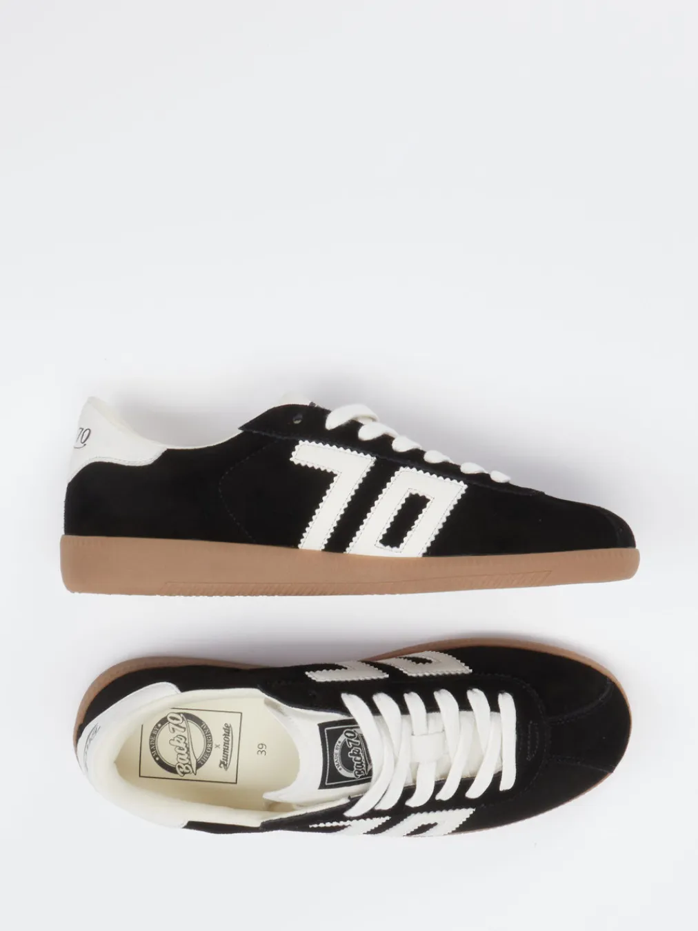– Retro-Sneaker aus Kalbleder-Back 70 Online