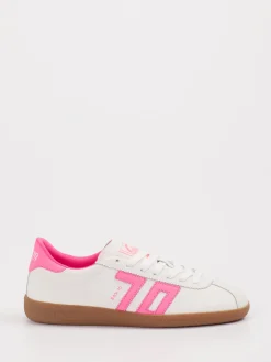 – Retro-Sneaker aus Leder in und Pink-Back 70