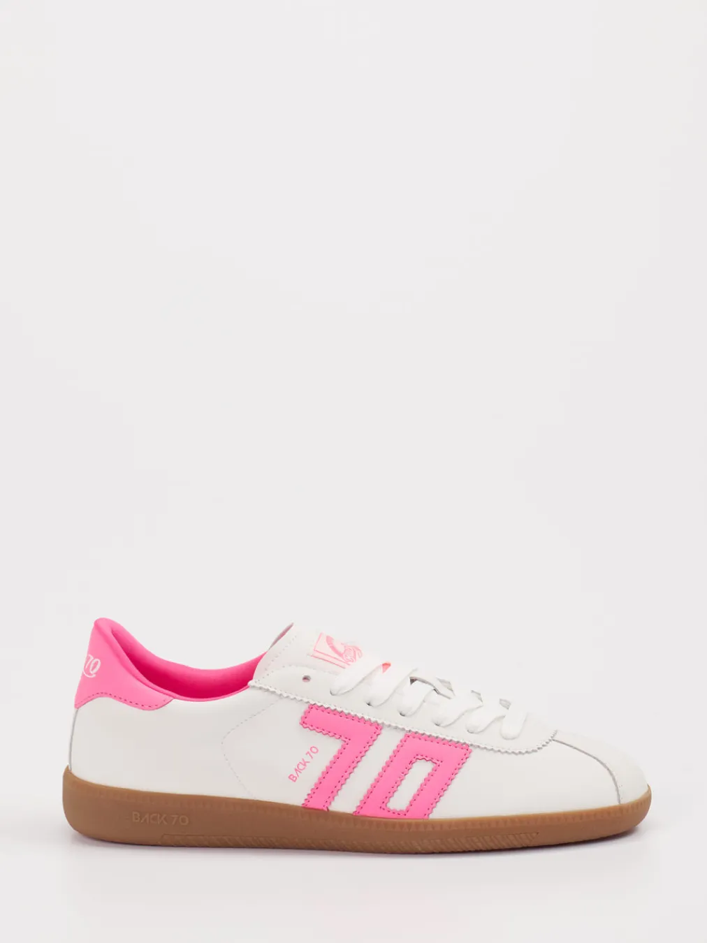 – Retro-Sneaker aus Leder in und Pink-Back 70