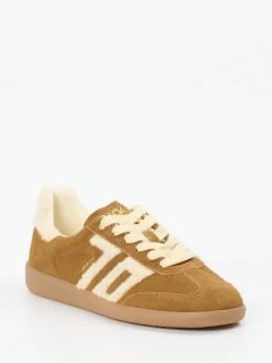 – Sneaker aus Veloursleder karamell-Back 70 Online