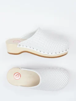 – Holzclogs aus Kalbleder grau-Berkemann Hot