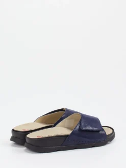 – Komfort-Pantolette aus geprägtem Leder-Berkemann