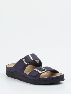 – Komfort-Pantolette aus Nubukleder dunkel-Berkemann