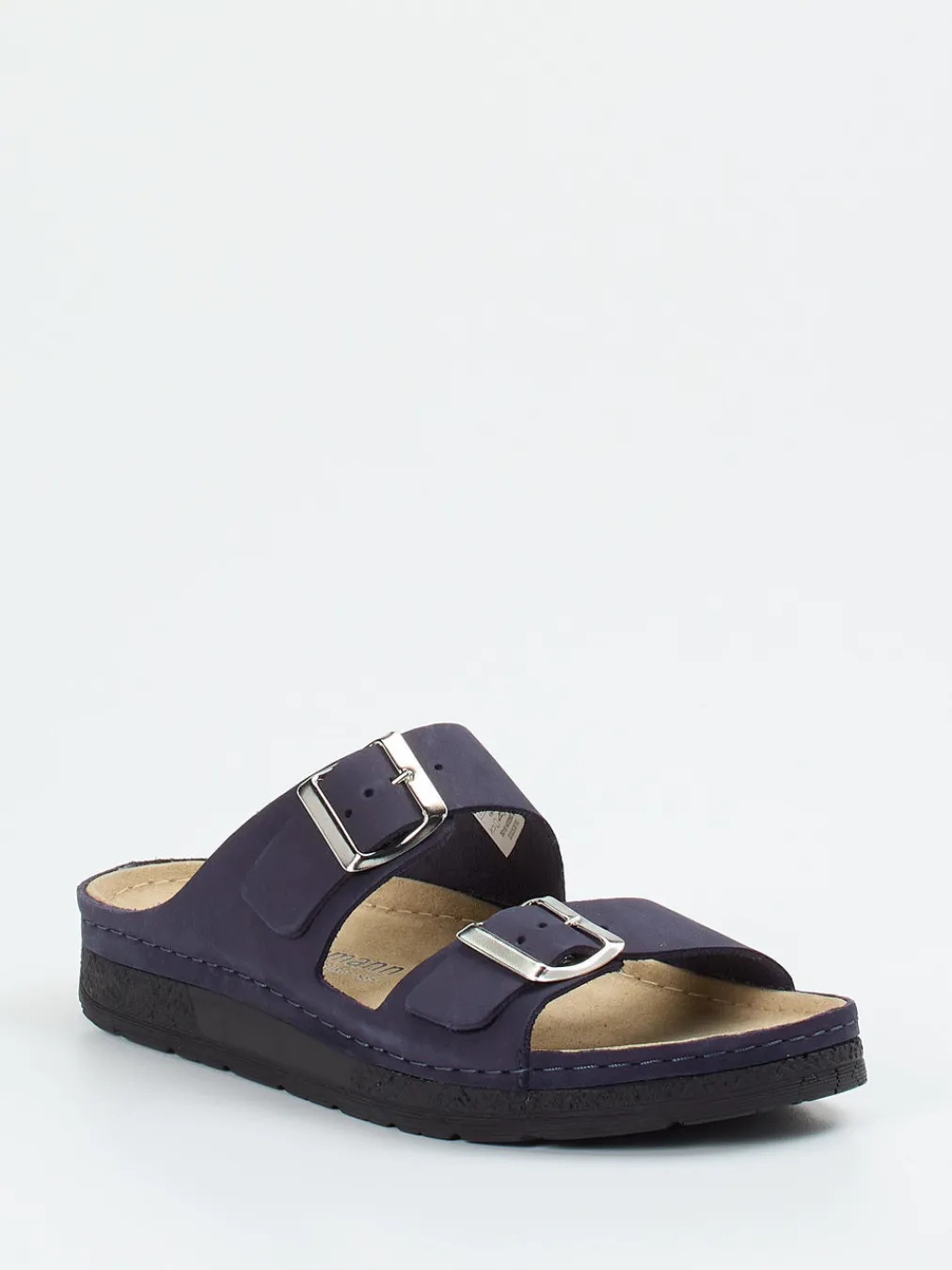 – Komfort-Pantolette aus Nubukleder dunkel-Berkemann