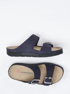 – Komfort-Pantolette aus Nubukleder dunkel-Berkemann