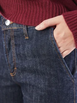 – Damen-Jeans aus Denim Dunkel-Blui Online