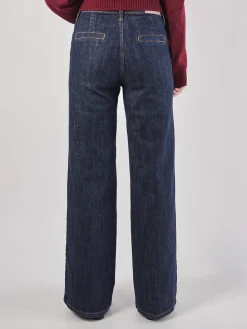 – Damen-Jeans aus Denim Dunkel-Blui Online