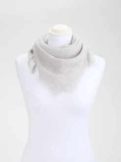 – Dreieckstuch aus Kaschmirmix in Hell-Blui