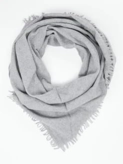 – Dreieckstuch aus Wolle-Kaschmir-Mix hell-Blui New