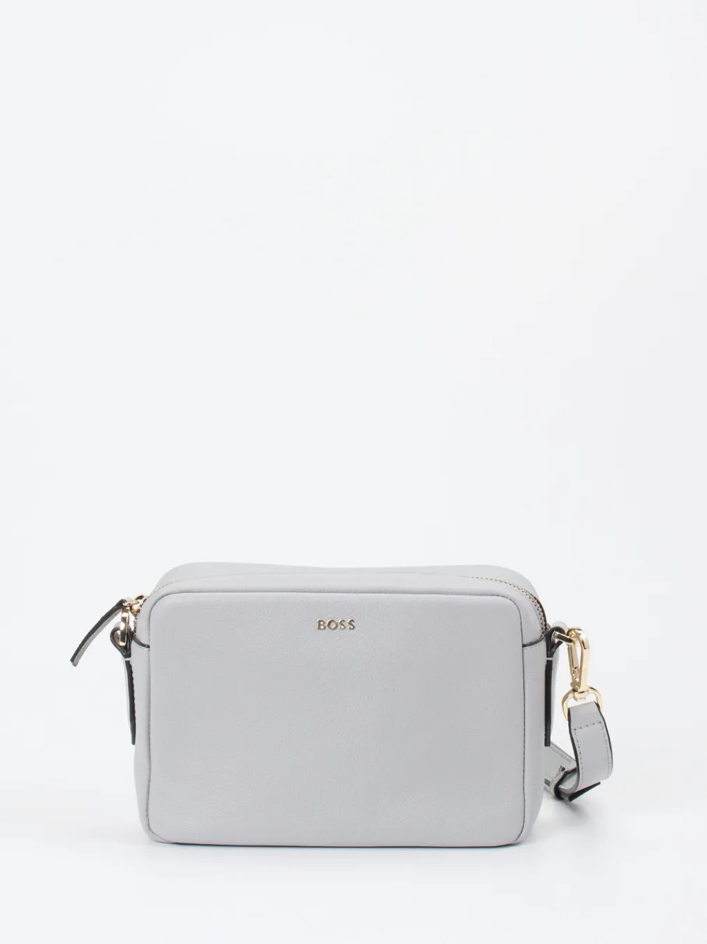 – Crossbody Bag aus Kalbleder in Hell-Boss