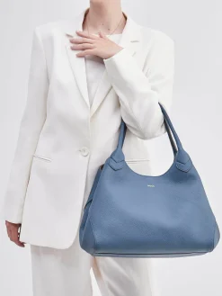 – Shopper aus Leder in Tauben-Boss New