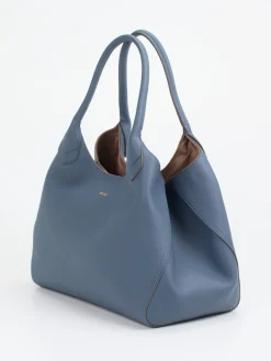 – Shopper aus Leder in Tauben-Boss New