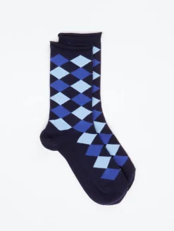 – Socken aus Baumwollmischung Dunkelblau-Burlington Clearance