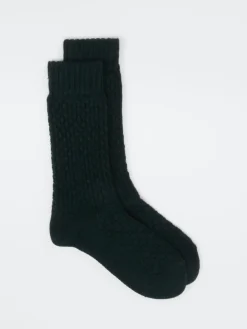 – Stricksocken aus Wolle Dunkel-Burlington Discount
