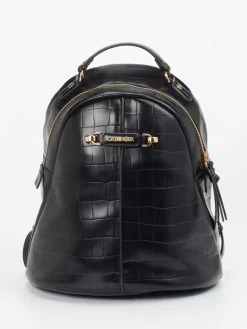 – Mini-Rucksack aus Synthetik mit Kroko-Prägung-CAFèNOIR Discount