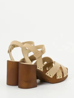 – Plateau-Sandalen aus Veloursleder-CAFèNOIR Hot