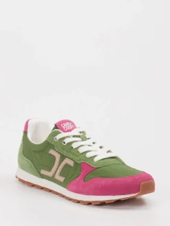 – Retro-Sneaker aus Veloursleder Oliv-Candice Cooper Outlet