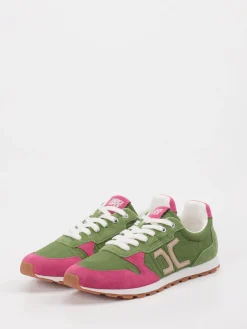 – Retro-Sneaker aus Veloursleder Oliv-Candice Cooper Outlet