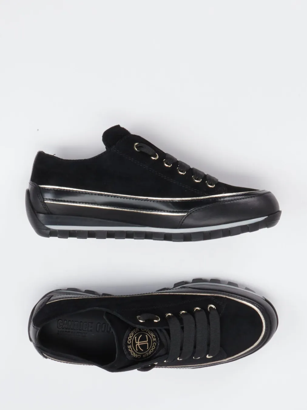 – Sneaker aus Veloursleder-Candice Cooper Online