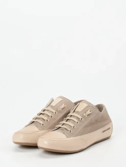 – Sneaker aus Veloursleder in Taupe-Candice Cooper New