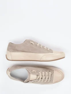 – Sneaker aus Veloursleder in Taupe-Candice Cooper New