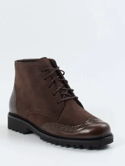 – Brogue-Boots aus Veloursleder-Christian Dietz Outlet
