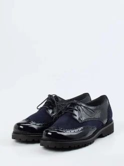 – Brogues aus Lackleder und Veloursleder-Christian Dietz Outlet