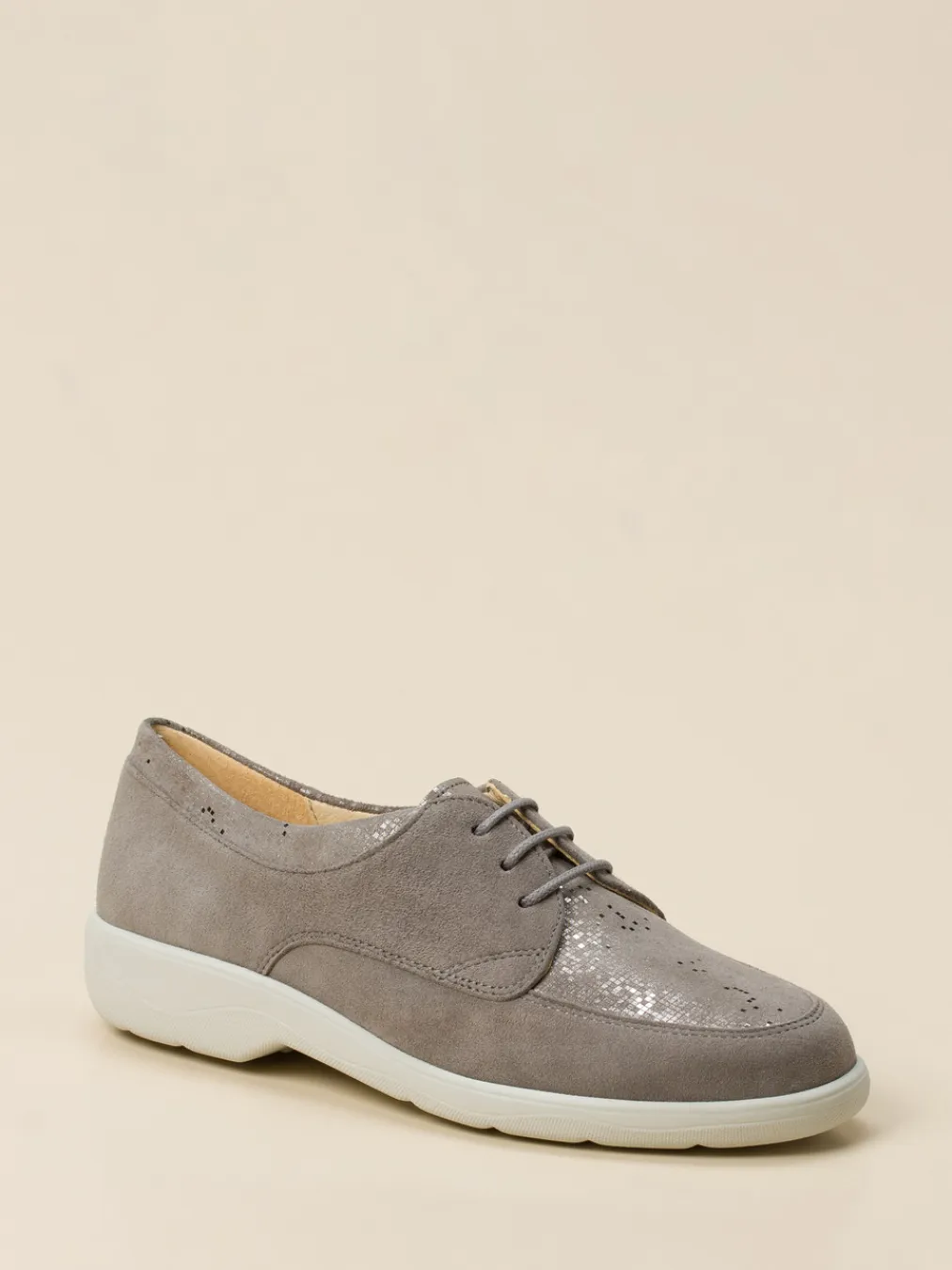 – Komfort-Schnürer aus Veloursleder-Christian Dietz Discount