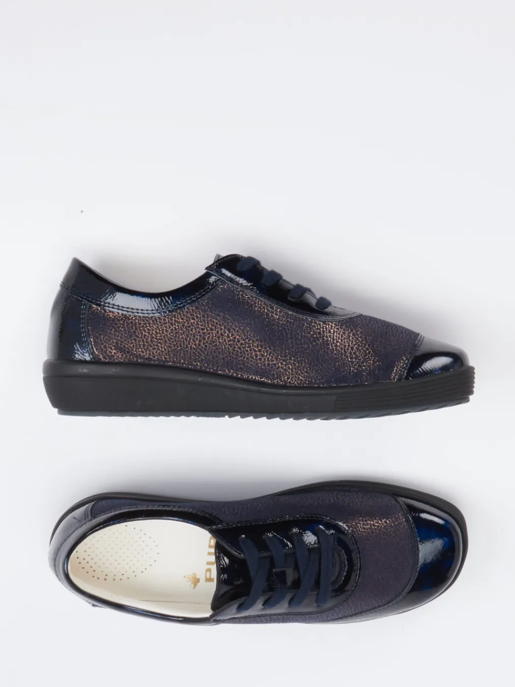 – Komfort-Sneaker aus Lackleder Dunkel-Christian Dietz New