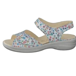 – Komfortsandale aus geprägtem Leder color-Christian Dietz New