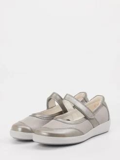 – Mary Janes aus Stretchleder silbergrau-Christian Dietz New