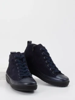 – Stiefelette aus Veloursleder Dunkel-Christian Dietz Online