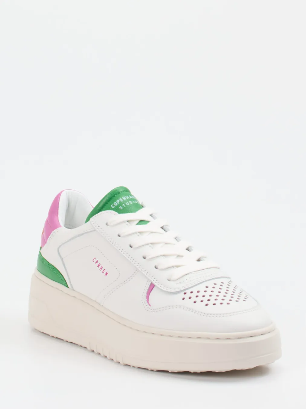 – Sneaker aus Kalbleder mit Color-Blocking-Copenhagen Hot